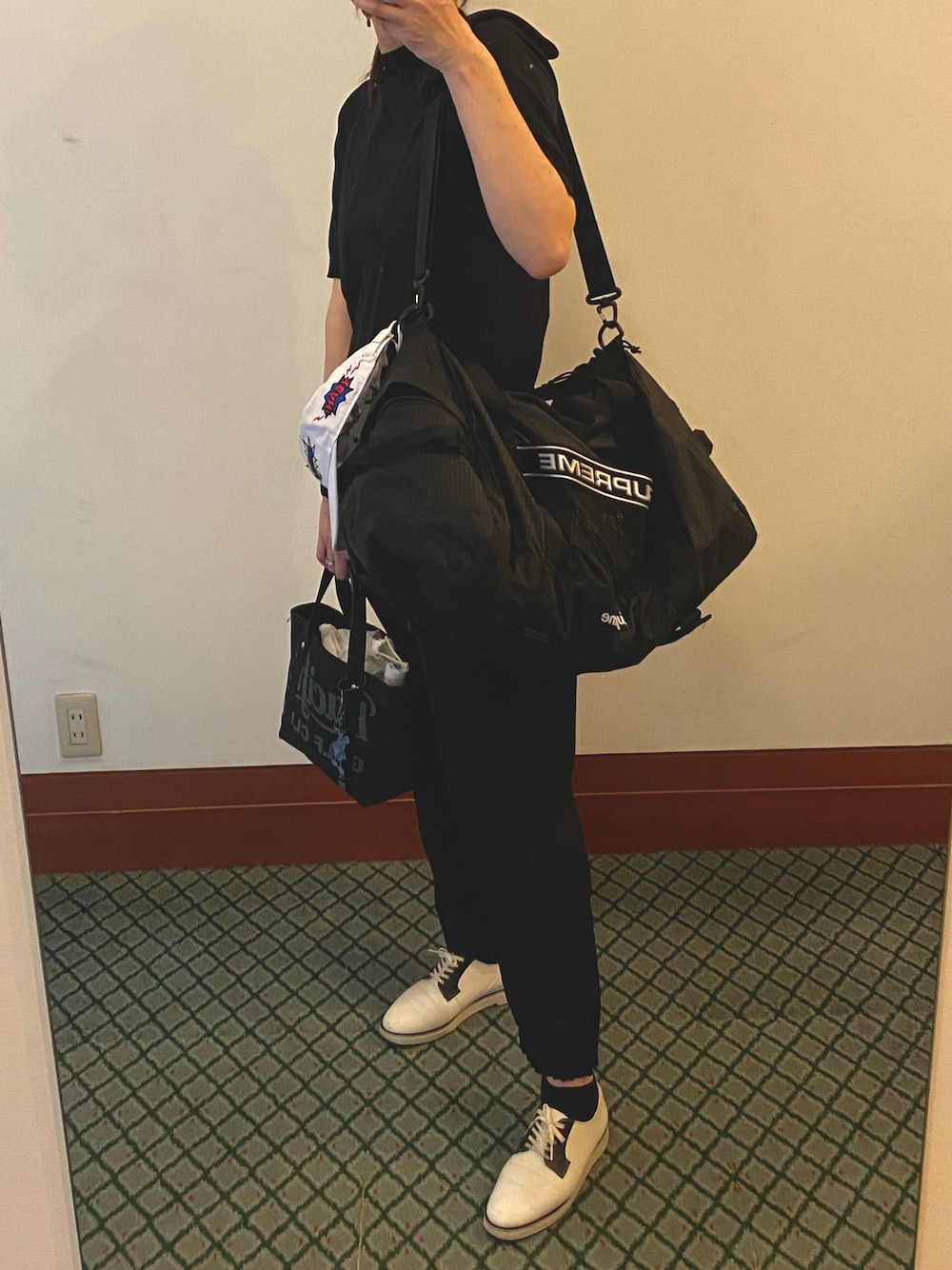 supreme 初期 ボストンバッグ カーキ Supreme シュプリーム 2WAY ボストンバッグ ナイロン素材