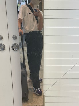 「CDG（シーディージー）のアイテム（トップス）」を使った、tomoharuさん（メンズ・169cm）の夏コーディネート
