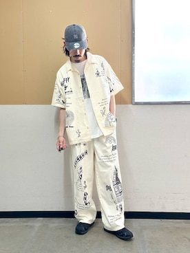「アイテム（帽子）」を使った、shoさん（メンズ・175cm・20代）の夏コーディネート