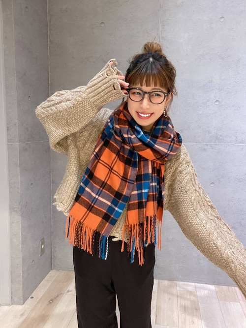 KMRii レザーチェック柄フェザーストール 巻スカート ifsixwasnin KMRii レザーチェック柄フェザーストール 巻スカート ifsixwasnin