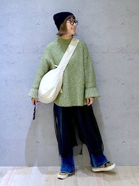 「アイテム（ワンピース/ドレス）」を使った、miwataraさん（レディース・156cm・30代）の冬コーディネート