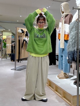 「アイテム（その他シューズ）」を使った、miwataraさん（レディース・156cm）の冬コーディネート