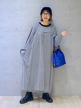 「アイテム（ワンピース/ドレス）」を使った、miwataraさん（レディース・156cm・30代）の冬コーディネート