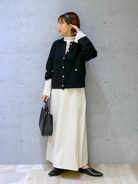 「アイテム（ワンピース/ドレス）」を使った、miwataraさん（レディース・156cm・30代）の秋コーディネート