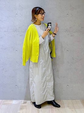 「アイテム（ワンピース/ドレス）」を使った、miwataraさん（レディース・156cm・30代）の秋コーディネート