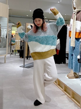 「アイテム（その他シューズ）」を使った、miwataraさん（レディース・156cm）の冬コーディネート