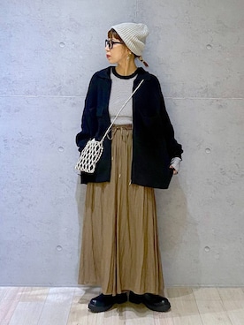 「アイテム（帽子）」を使った、miwataraさん（レディース・156cm・30代）の秋コーディネート