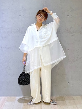 たた　様 LEPSIM ブラウス シャツ 切り替えポンチョシャツ 142661 レディース