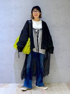 「アイテム（ワンピース/ドレス）」を使った、miwataraさん（レディース・156cm・30代）の冬コーディネート