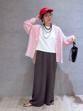 「アイテム（シューズ、その他）」を使った、miwataraさん（レディース・156cm）の夏コーディネート