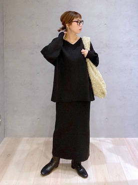 「アイテム（アクセサリー）」を使った、miwataraさん（レディース・156cm・30代）の秋コーディネート