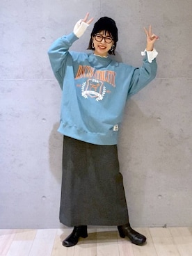 「アイテム（ワンピース/ドレス）」を使った、miwataraさん（レディース・156cm・30代）の冬コーディネート