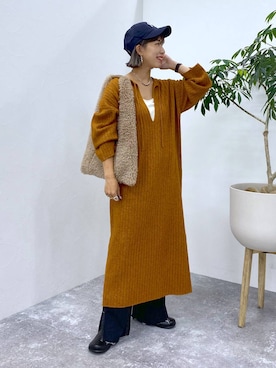 「アイテム（ワンピース/ドレス）」を使った、miwataraさん（レディース・156cm・30代）の夏コーディネート