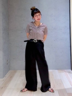 「アイテム（キーホルダー）」を使った、miwataraさん（レディース・156cm・30代）の夏コーディネート