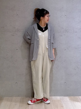 「アイテム（Tシャツ/カットソー）」を使った、miwataraさん（レディース・156cm・30代）の夏コーディネート
