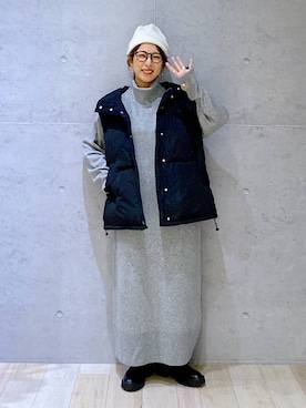 「アイテム（ワンピース/ドレス）」を使った、miwataraさん（レディース・156cm・30代）の秋コーディネート