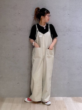 「アイテム（Tシャツ/カットソー）」を使った、miwataraさん（レディース・156cm・30代）の夏コーディネート