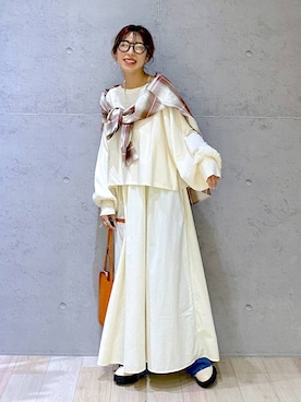 「アイテム（ワンピース/ドレス）」を使った、miwataraさん（レディース・156cm・30代）の夏コーディネート