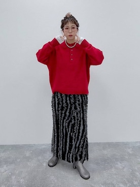 「アイテム（スカート）」を使った、miwataraさん（レディース・156cm・30代）の秋コーディネート