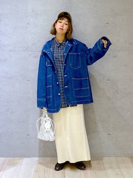 「アイテム（帽子）」を使った、miwataraさん（レディース・156cm・30代）の秋コーディネート