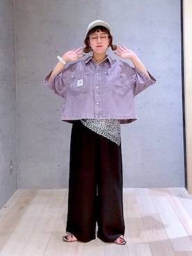 「アイテム（バンダナ/スカーフ）」を使った、miwataraさん（レディース・156cm・30代）の夏コーディネート