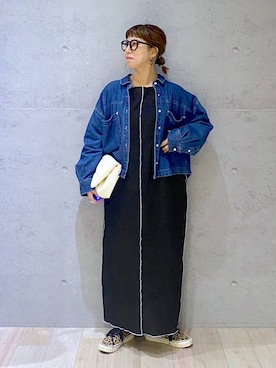 「アイテム（ワンピース/ドレス）」を使った、miwataraさん（レディース・156cm・30代）の春コーディネート