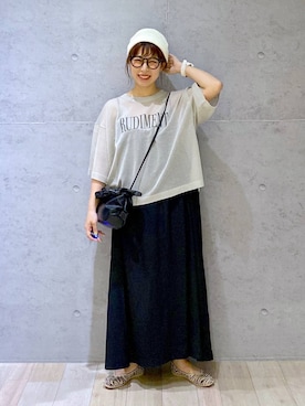 「アイテム（ワンピース/ドレス）」を使った、miwataraさん（レディース・156cm・30代）の夏コーディネート