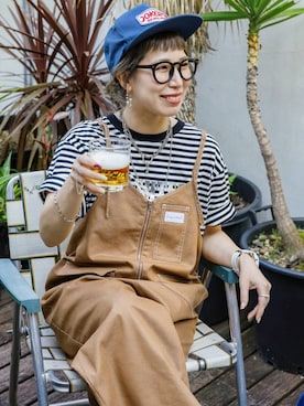 「アイテム（キーホルダー）」を使った、miwataraさん（レディース・156cm・30代）の夏コーディネート
