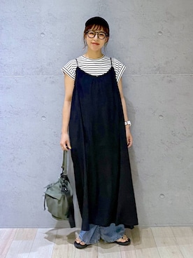 「アイテム（ワンピース/ドレス）」を使った、miwataraさん（レディース・156cm・30代）の夏コーディネート