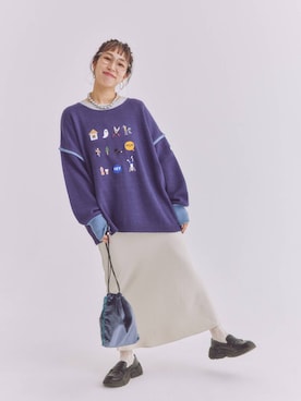 「アイテム（スカート）」を使った、miwataraさん（レディース・156cm・30代）の秋コーディネート