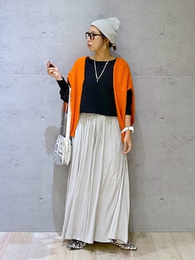 「アイテム（帽子）」を使った、miwataraさん（レディース・156cm・30代）の夏コーディネート