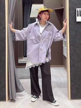 「LEPSIM（レプシィム）のアイテム」を使った、miwataraさん（レディース・156cm）の春コーディネート