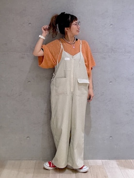 「アイテム（トップス）」を使った、miwataraさん（レディース・156cm・30代）の夏コーディネート