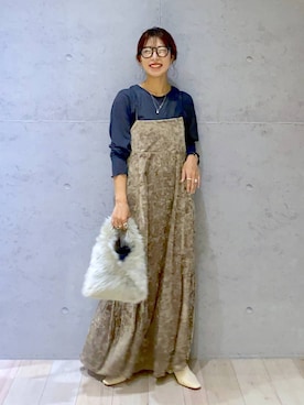 「アイテム（ワンピース/ドレス）」を使った、miwataraさん（レディース・156cm・30代）の夏コーディネート