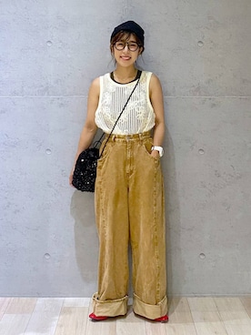 「アイテム（帽子）」を使った、miwataraさん（レディース・156cm・30代）の秋コーディネート