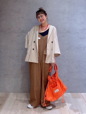 「アイテム（その他トップス）」を使った、miwataraさん（レディース・156cm・30代）の夏コーディネート