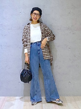 「アイテム（帽子）」を使った、miwataraさん（レディース・156cm・30代）の夏コーディネート