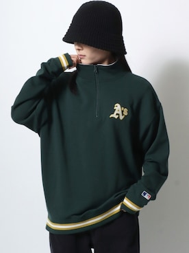 「MLB（メジャーリーグベースボール）のアイテム（スウェット）」を使った、MARUKAWA【Official】さん（レディース・158cm）の冬コーディネート