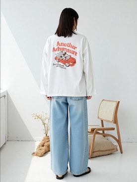 「MICKEY MOUSE（ミッキーマウス）のアイテム」を使った、MARUKAWA【Official】さん（レディース・161cm）の秋コーディネート