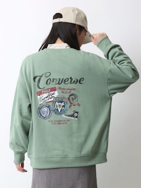「CONVERSE（コンバース）のアイテム（スウェット）」を使った、MARUKAWA【Official】さん（レディース・163cm）の春コーディネート