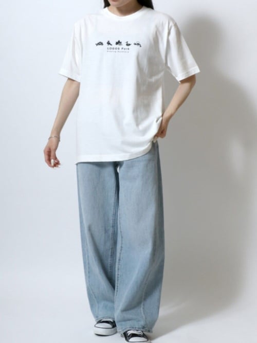 meer. 2025ss Tシャツ 美品 完売品 セール】2025SS LOGOS/ロゴス 吸汗速乾 QUICK DRY カラフル