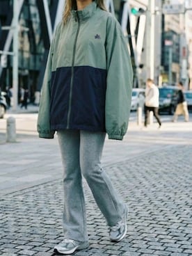 「アイテム（ナイロンジャケット）」を使った、MARUKAWA【Official】さん（レディース・162cm）の春コーディネート