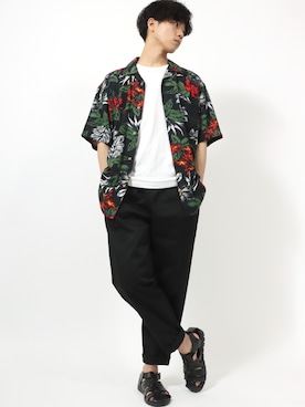 「Jungle Storm（ジャングルストーム）のアイテム（パンツ）」を使った、MARUKAWA【Official】さん（メンズ・180cm）の夏コーディネート