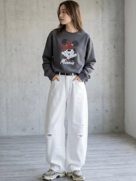 「Disney（ディズニー）のアイテム」を使った、MARUKAWA【Official】さん（レディース・160cm）の秋コーディネート