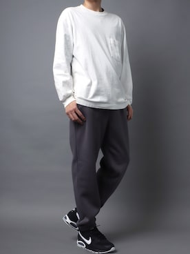 「CONVERSE（コンバース）のアイテム（スウェットパンツ）」を使った、MARUKAWA【Official】さん（メンズ・178cm）の冬コーディネート