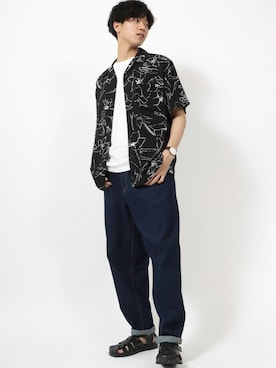 「Jungle Storm（ジャングルストーム）のアイテム（パンツ）」を使った、MARUKAWA【Official】さん（メンズ・180cm）の夏コーディネート