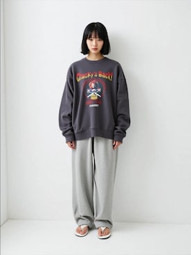 「アイテム（スウェット）」を使った、MARUKAWA【Official】さん（レディース・157cm）の秋コーディネート