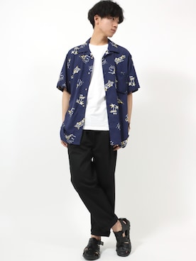 「Jungle Storm（ジャングルストーム）のアイテム（パンツ）」を使った、MARUKAWA【Official】さん（メンズ・180cm）の夏コーディネート