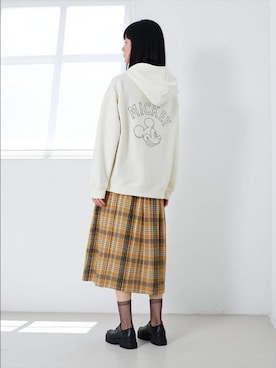 「アイテム（パーカー）」を使った、MARUKAWA【Official】さん（レディース・160cm）の冬コーディネート