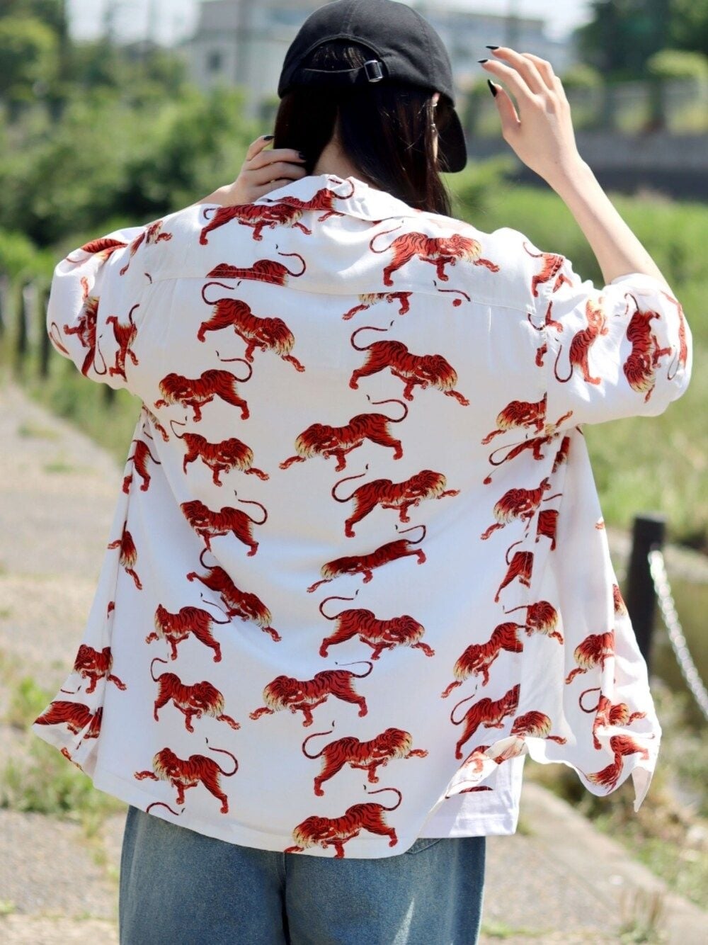 レーヨン オープンカラー アロハシャツ 無地/総柄/花柄